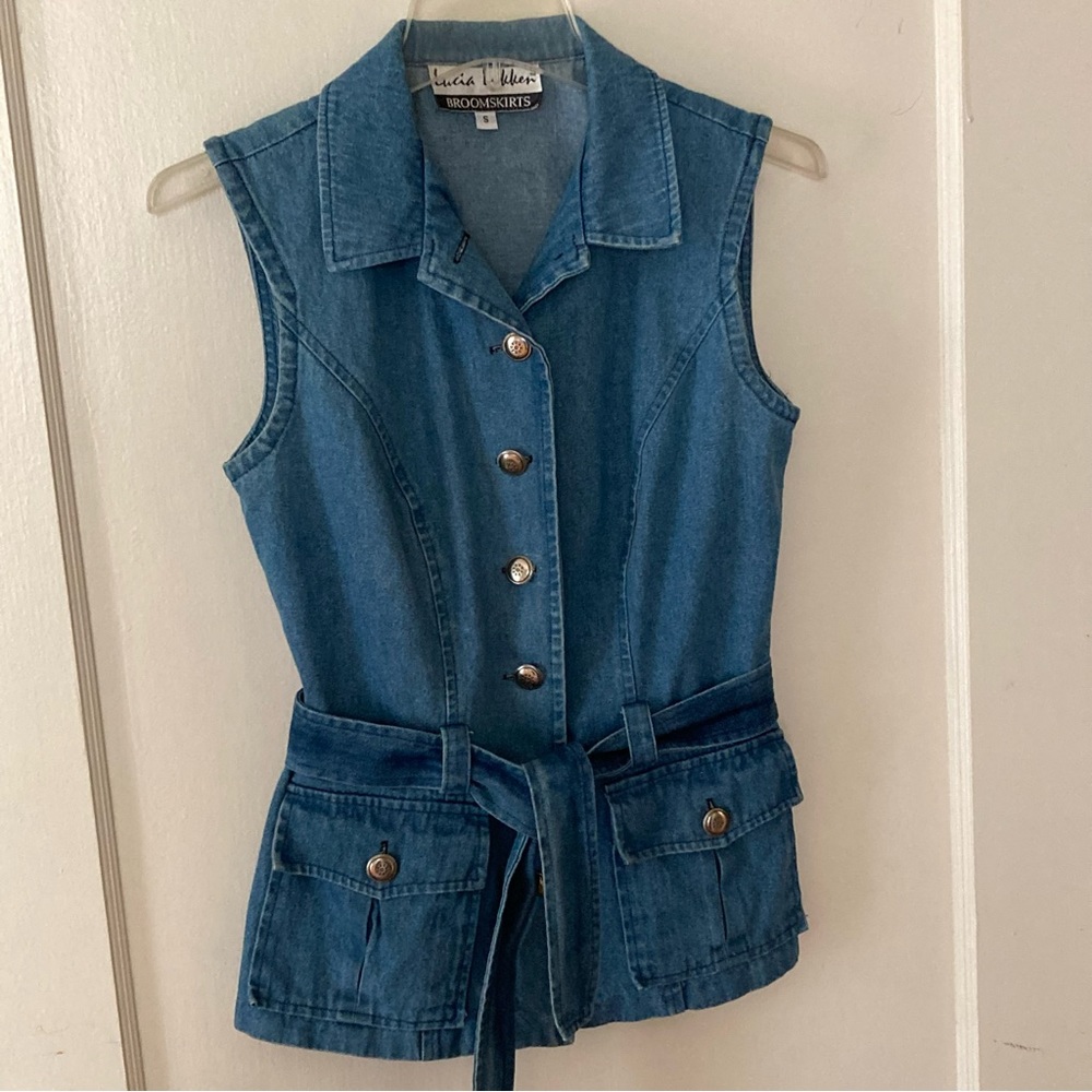 Lucia Lukken Vintage Denim Jacket/Top , Size Small